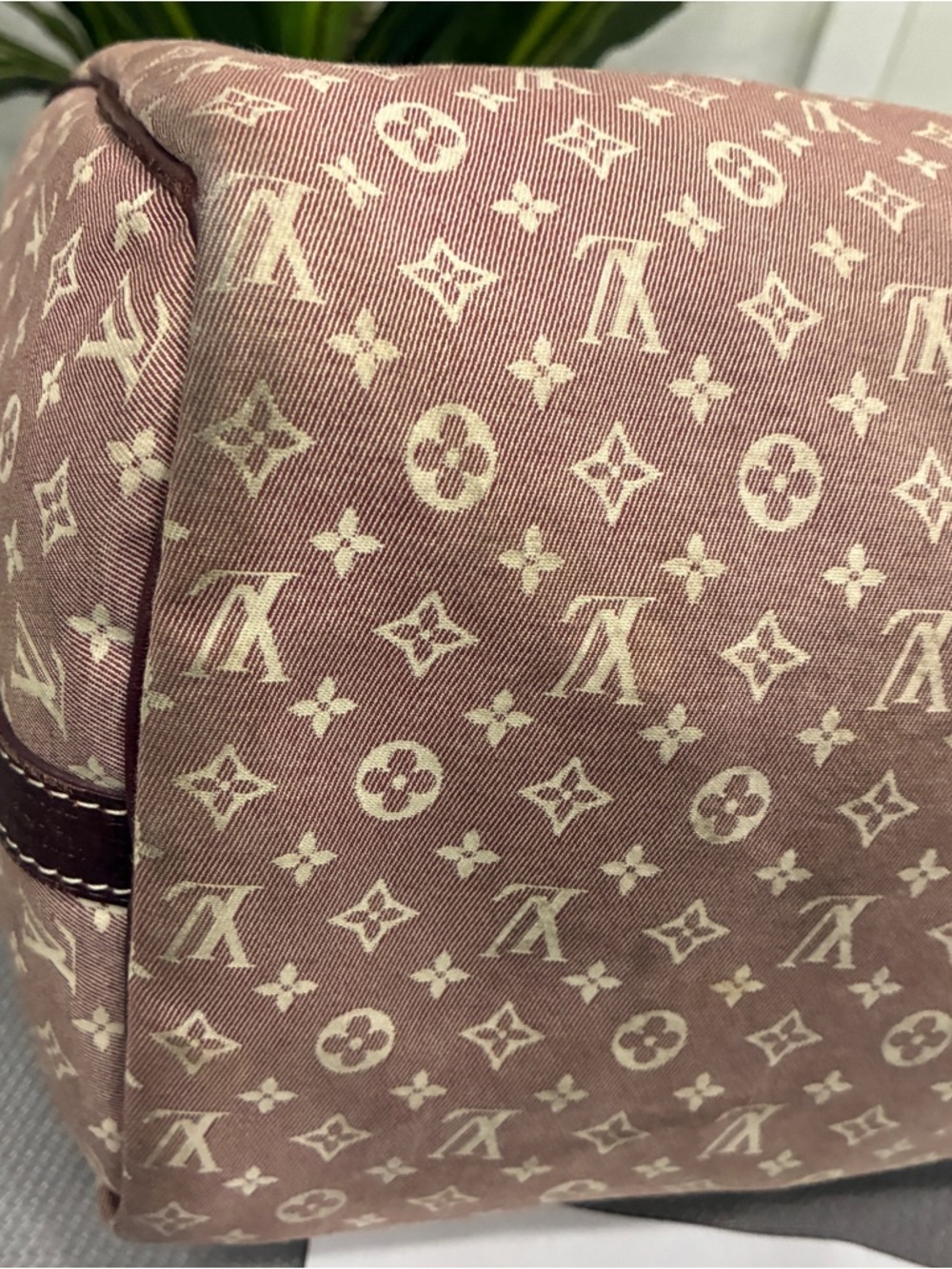 Louis Vuitton Mini Lin Speedy Doctor Bag Burgundy Monogram Satchel used-30 - Picture 8 of 10